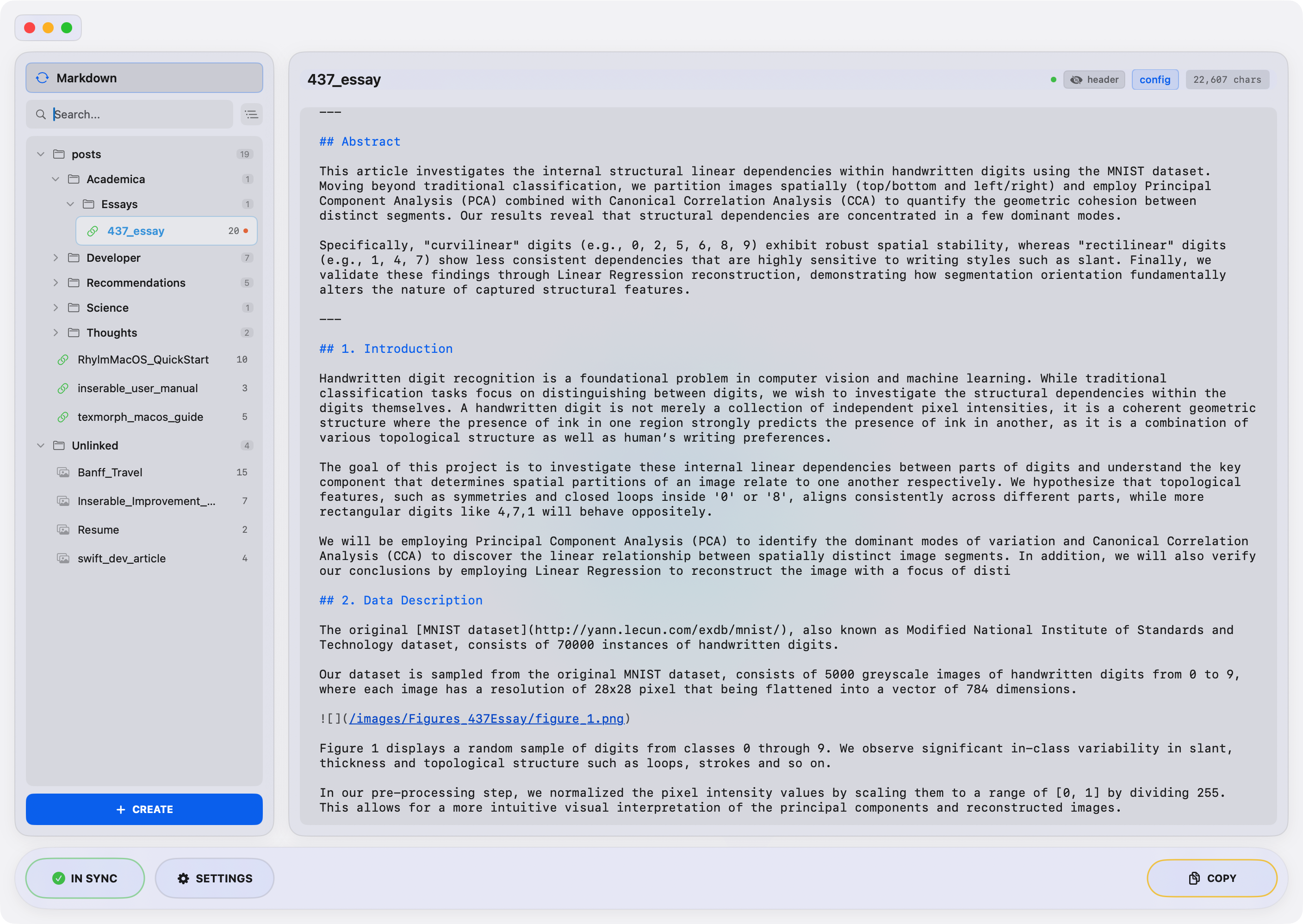 Inserable main dashboard interface