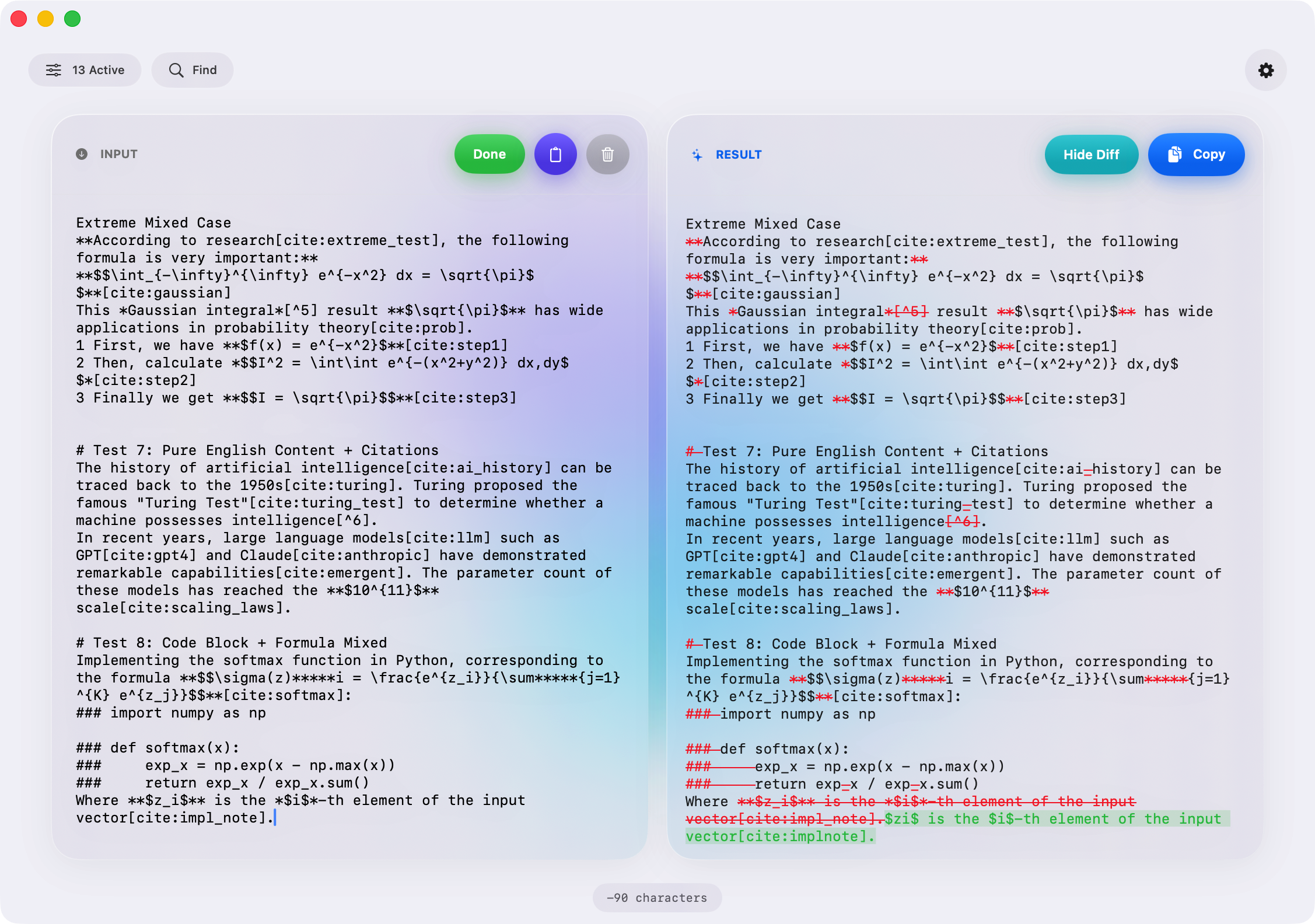 Texmorph Light Mode Foreground