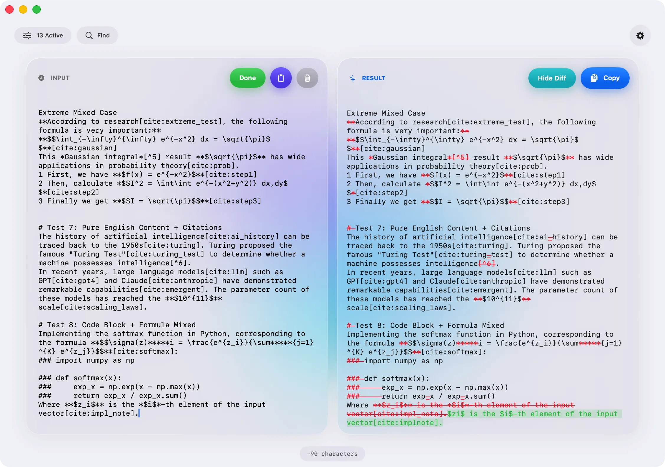 Texmorph Light Mode Foreground